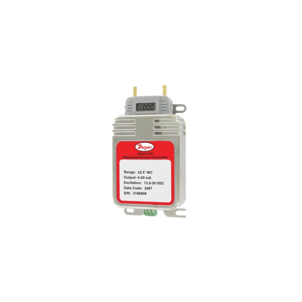 Low differential pressure transmitter, range 0 to 2.5inwc